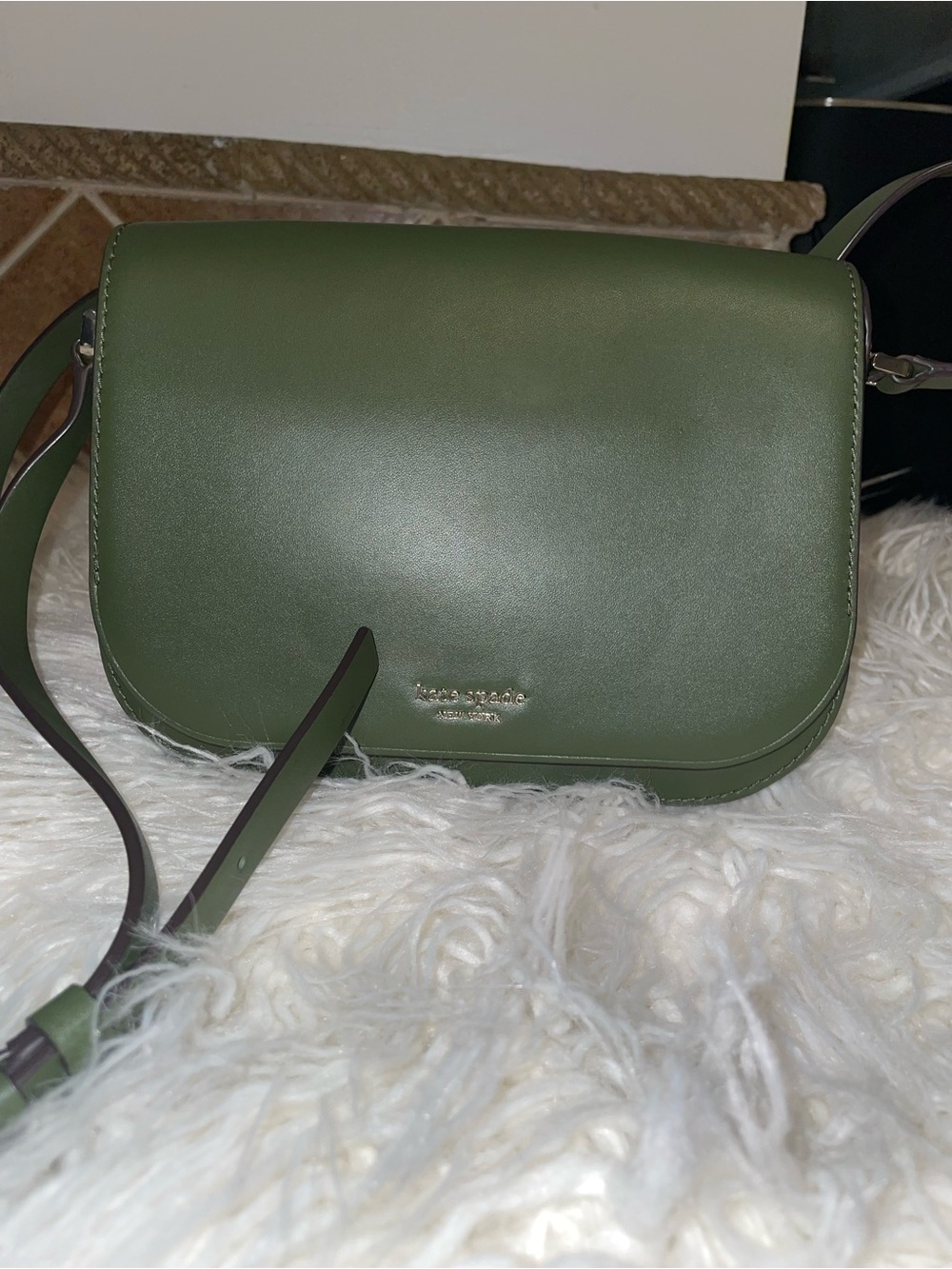 kate spade Green Leather Crossbody Bag